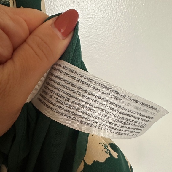 Abercrombie & Fitch Ruffle Tiered Maxi Dress, Green, Size S - Picture 5 of 10